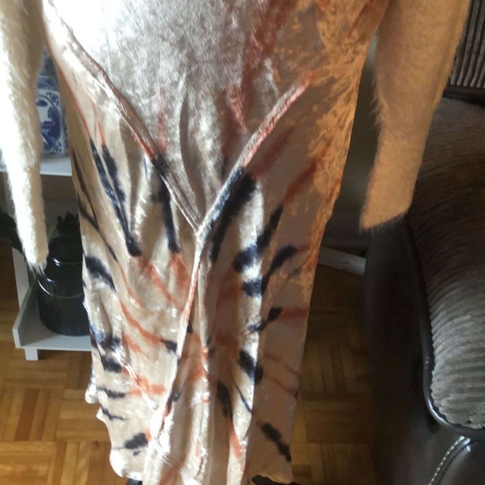 FREE PEOPLE tie dye velvet skirt - Picture 8 of 12